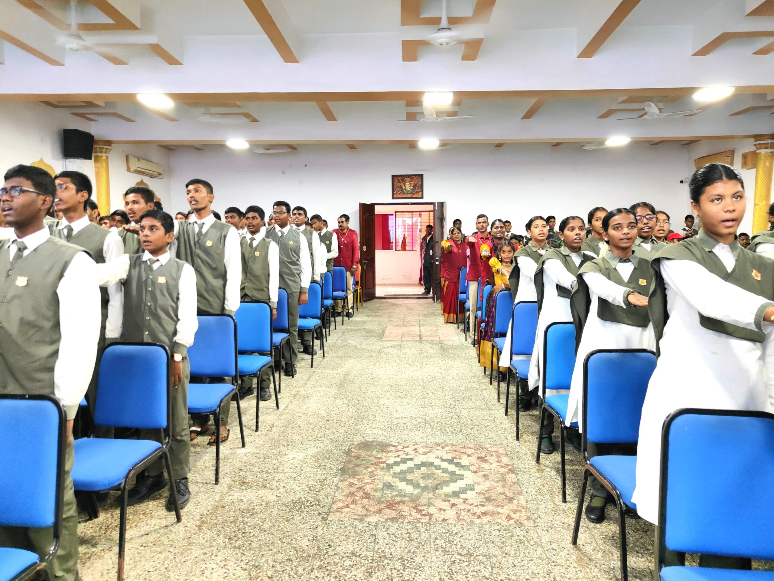 Diabetes awareness camp conducted by Rajalakshmi Diabetic centre, hospital, Kanchipuram at Bharathidasan Matriculation school kanchipuram